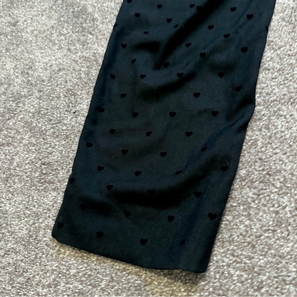 Talbots Hampshire Ankle Pants Black Heart Print Women’s Size 10 Stretch Office - Picture 13 of 16